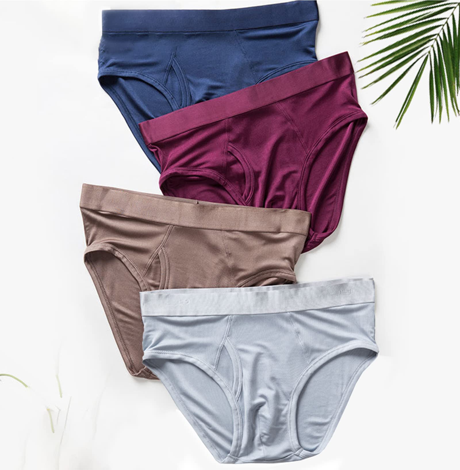 Męskie majtki bielizny 100% Mulberry Silkr Classics Oddychające satynowe figi Fajne kalesony