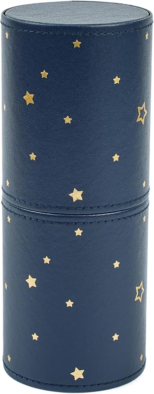 Porta-pincéis de maquiagem RSRSLEII 06Deepblue Star com zíper, 1 unidade