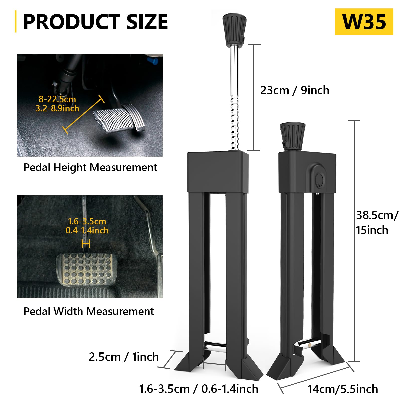 W35 Blocco Pedale Freno con LED