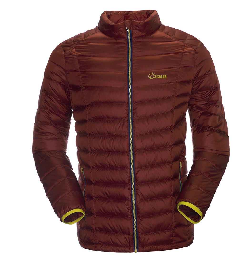 SCALER Men's Packable Lightweight Goose Down Jacket & Winter Coats Purplish Red M