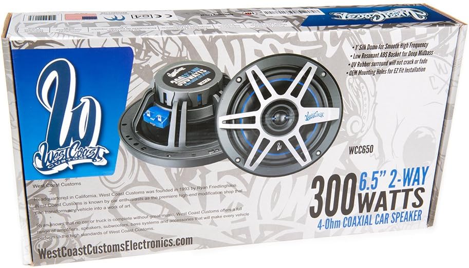 WCC650 1-Inch Silk Dome Tweeter for Smooth High Frequency