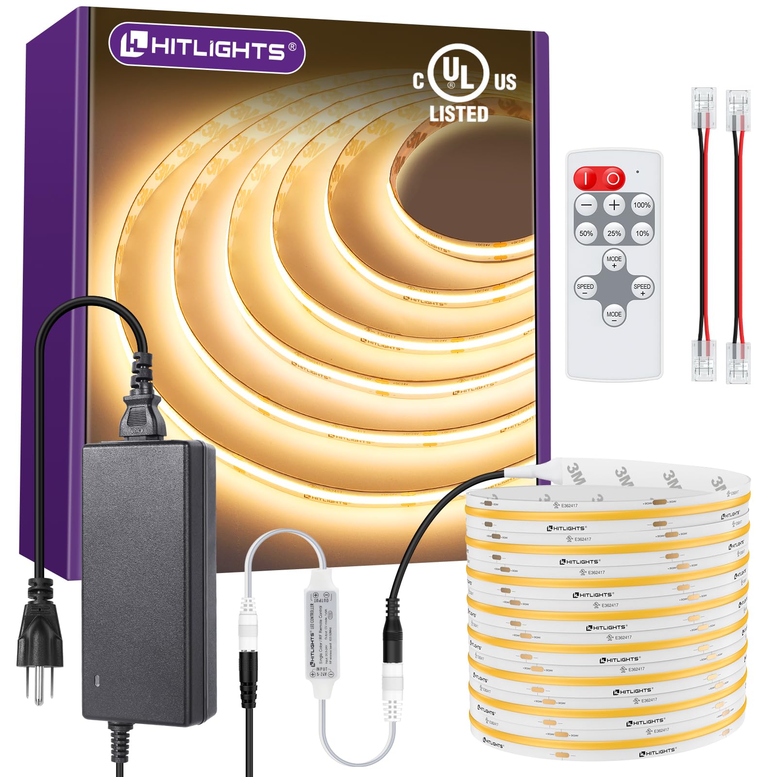 HitLights COB LED Strip Lights Kit