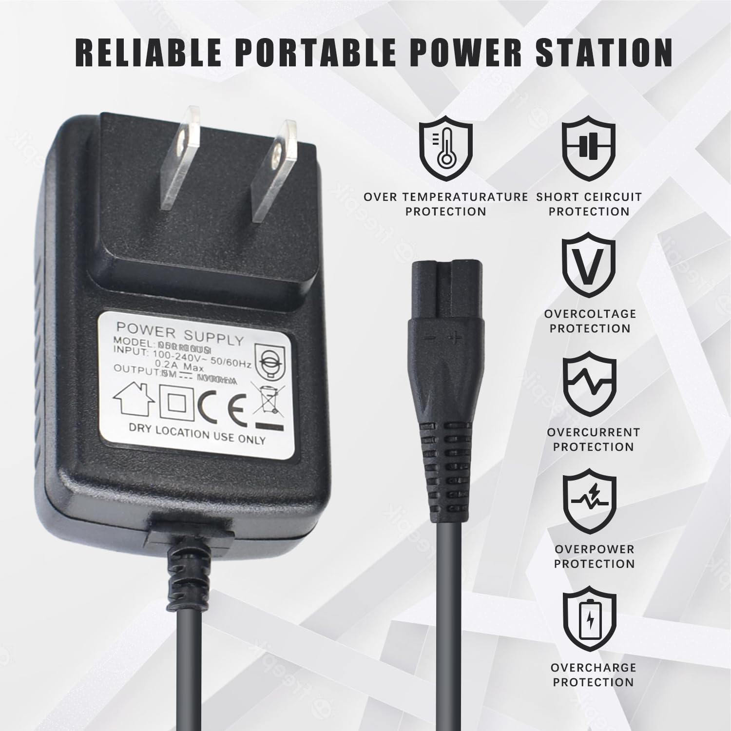 Alimentatore EU Per Babyliss 4.5V 1000 MA – Modello SW45-045100BS, Marca HTPWR