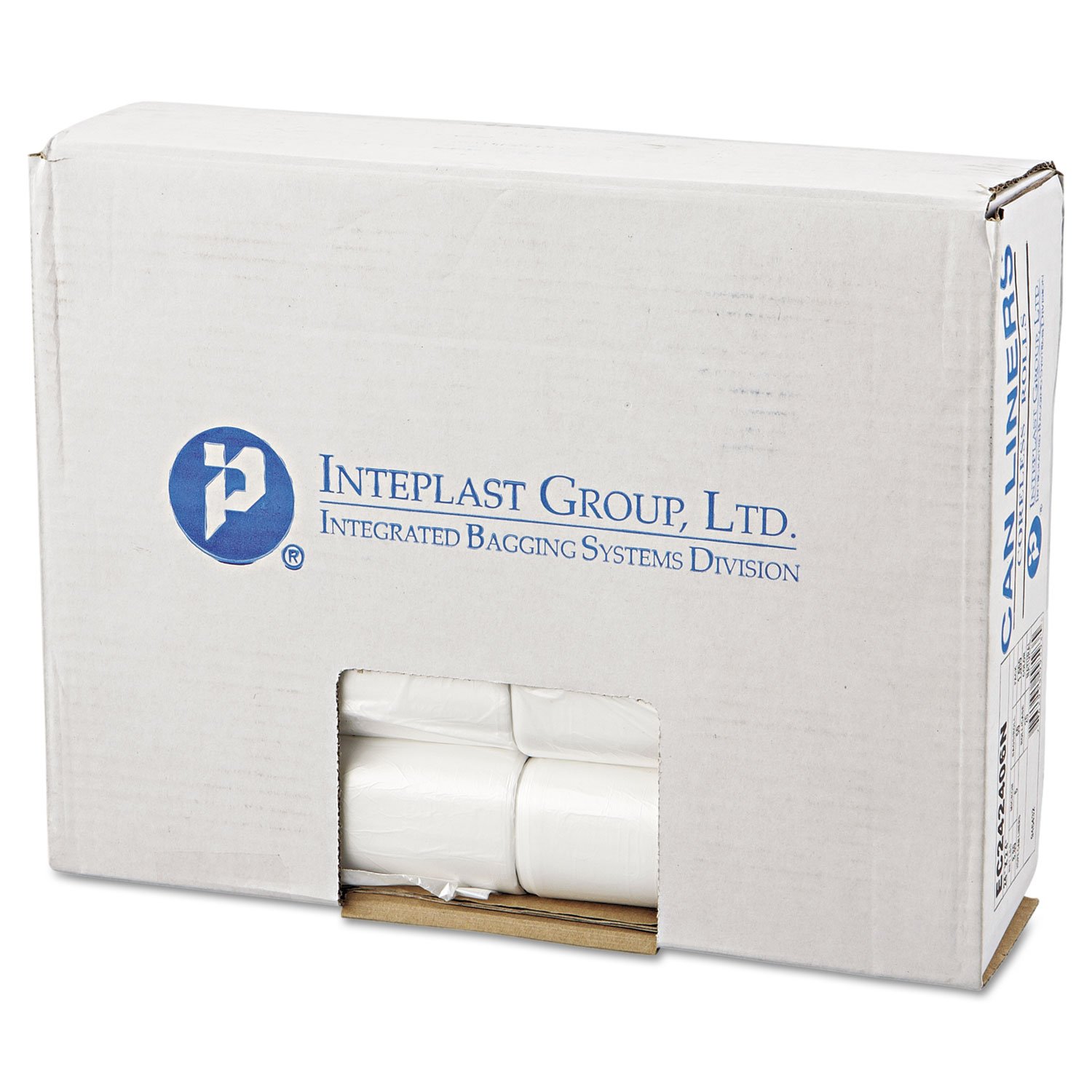 Inteplast Group High-Density Perforated Roll Garbage Can Liner 24 X 24, Clear, 6