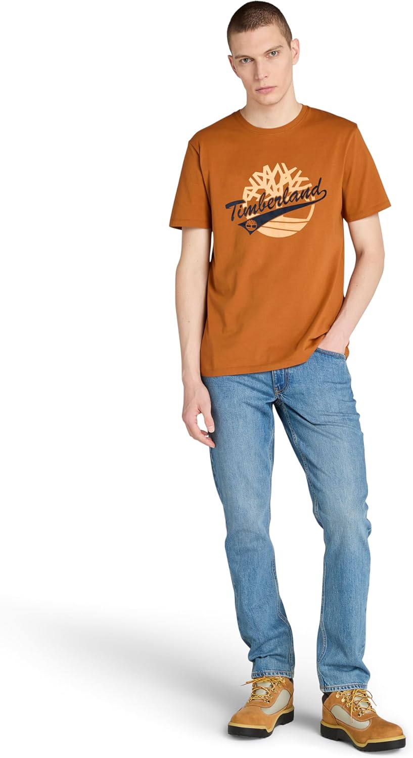 Timberland Mens Brand Carrier Front Graphic T-Shirt - Image 2