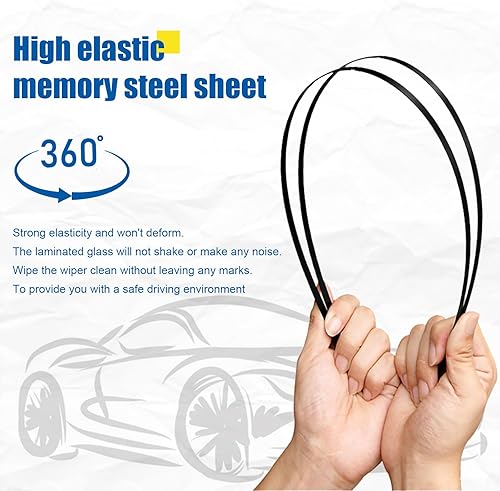 Miniatura 6 de HRSNO Limpiaparabrisas de 26 + 18 pulgadas con limpiaparabrisas trasero de 16 pulgadas, repuesto automotriz para Toyota Prius 2004-2009, fácil de