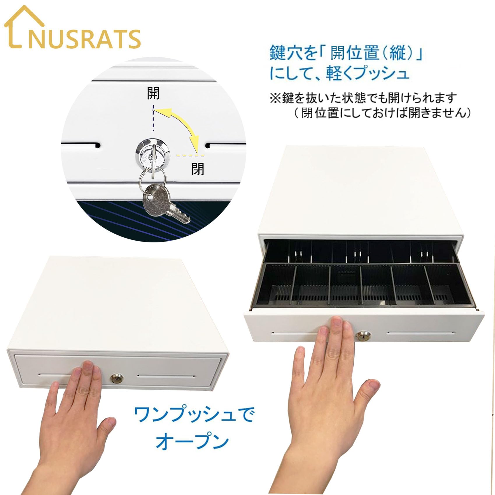 Amazon.co.jp: NUSRATS 手動式 キャッシュドロアー 小型 レジスター Amazon.co.jp: NUSRATS 手動式 キャッシュドロアー 小型 レジスター