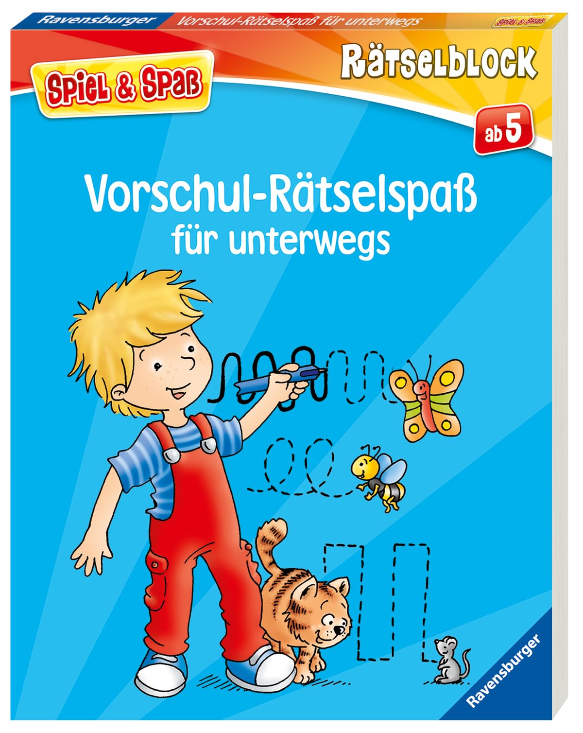 Vorschul-Rätselspaß für unterwegs - Rätselbuch ab 5 Jahre, Reisespiele für Kinder (Spiel & Spaß - Rätselblock)