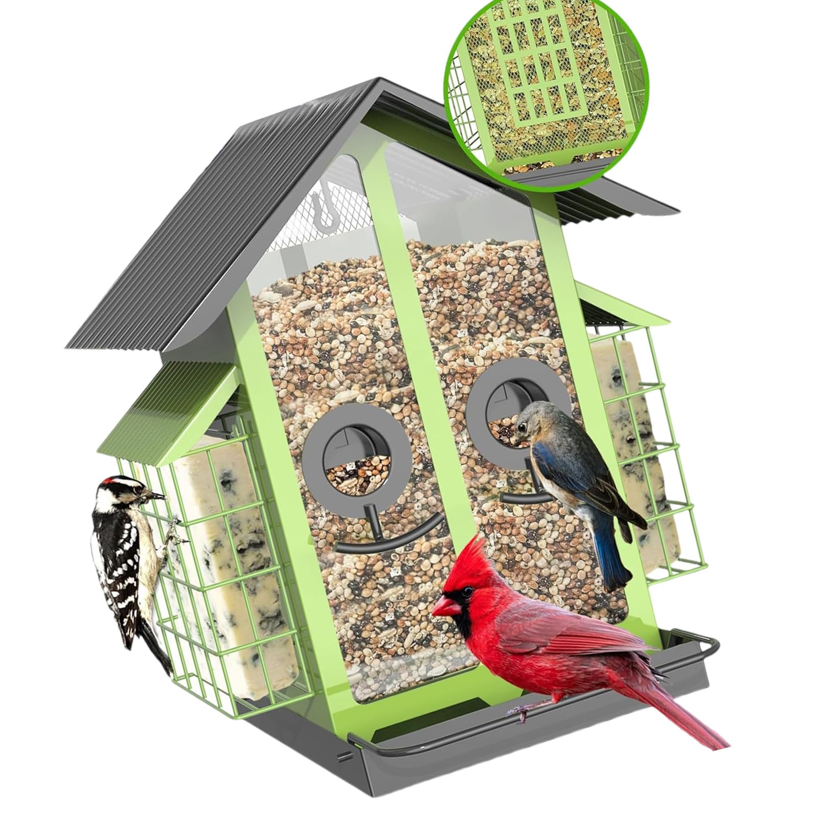 Comedero para pájaros de gran capacidad