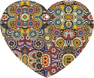 Ethnic Circles Floral Pattern Printing 10 Pieces Air Freshener Cards,Car Scented Hanging Air Freshener Fragrant Sheets For Car Use