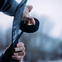 Vista 4 de Howies Hockey - Cinta adhesiva de tela de color de 1 pulgada o cinta transparente para espinilleras, 1 paquete, agarre fuerte, cinta adhesiva