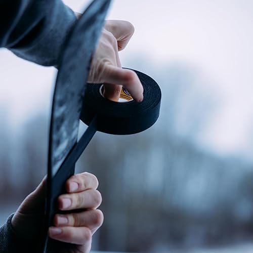 Miniatura 19 de Howies Hockey - Cinta adhesiva de tela de color de 1 pulgada o cinta transparente para espinilleras, 1 paquete, agarre fuerte, cinta adhesiva