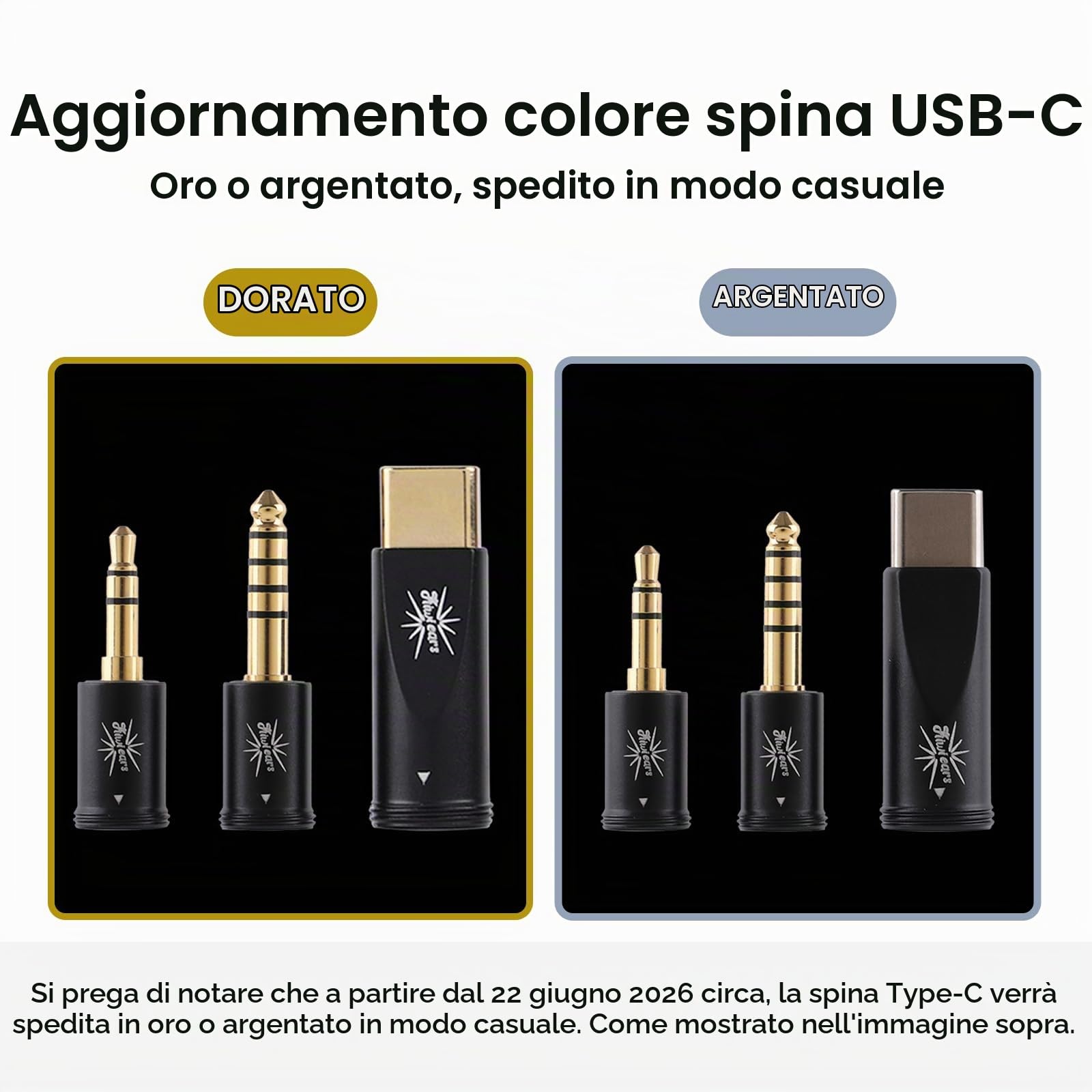 Linsoul Kiwi Ears x B_Media Terras, Connettore USB Tipo C/3,5 mm/4,4 mm, Cavo per IEM a 4 Nuclei in Rame Monocristallino 4N 32 AWG, HiFi da 1,25 m per Astral Orchestra II Arete Hype4