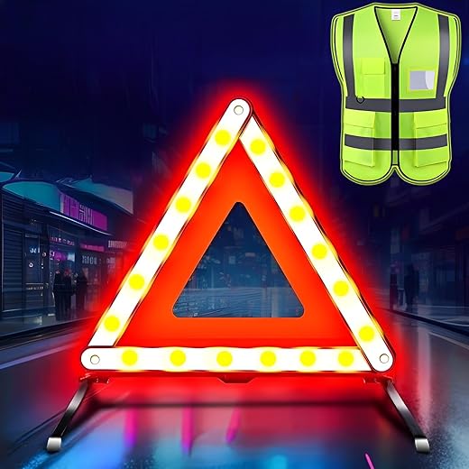 Kit 2 en 1: Triángulos y Chaleco Reflectante