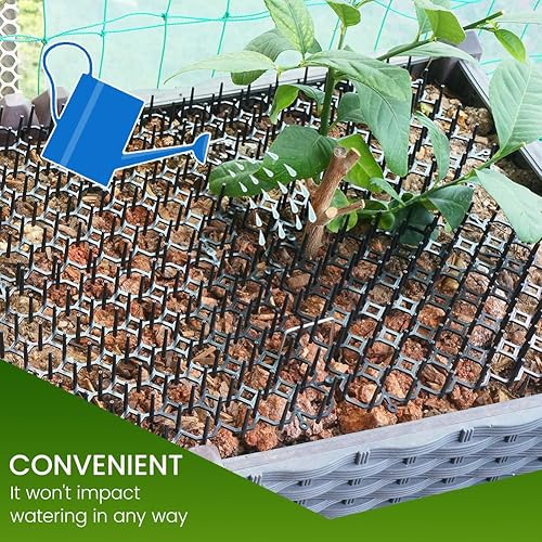 Miniatura 7 de Ley's Tapete para gatos para gatos, disuasorio para gatos al aire libre e interior (paquete de 10) de 16 x 12 pulgadas, repelente de perros para