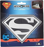 Plasticolor 2225 Superman Logo Billet Aluminum Hitch Cover - Fits 2" & 1.25" Truck SUV Receivers