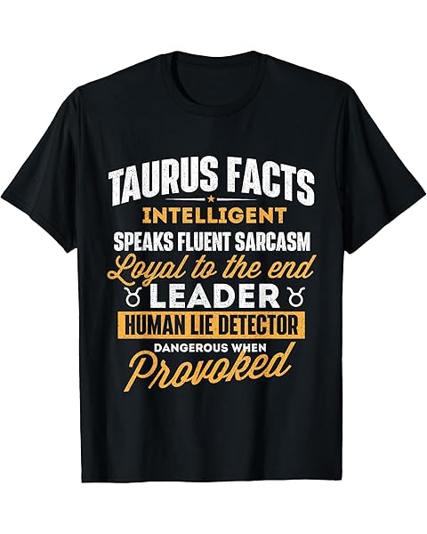 Taurus Facts - Astrology Astrologer Horoscope Zodiac Sign T-Shirt