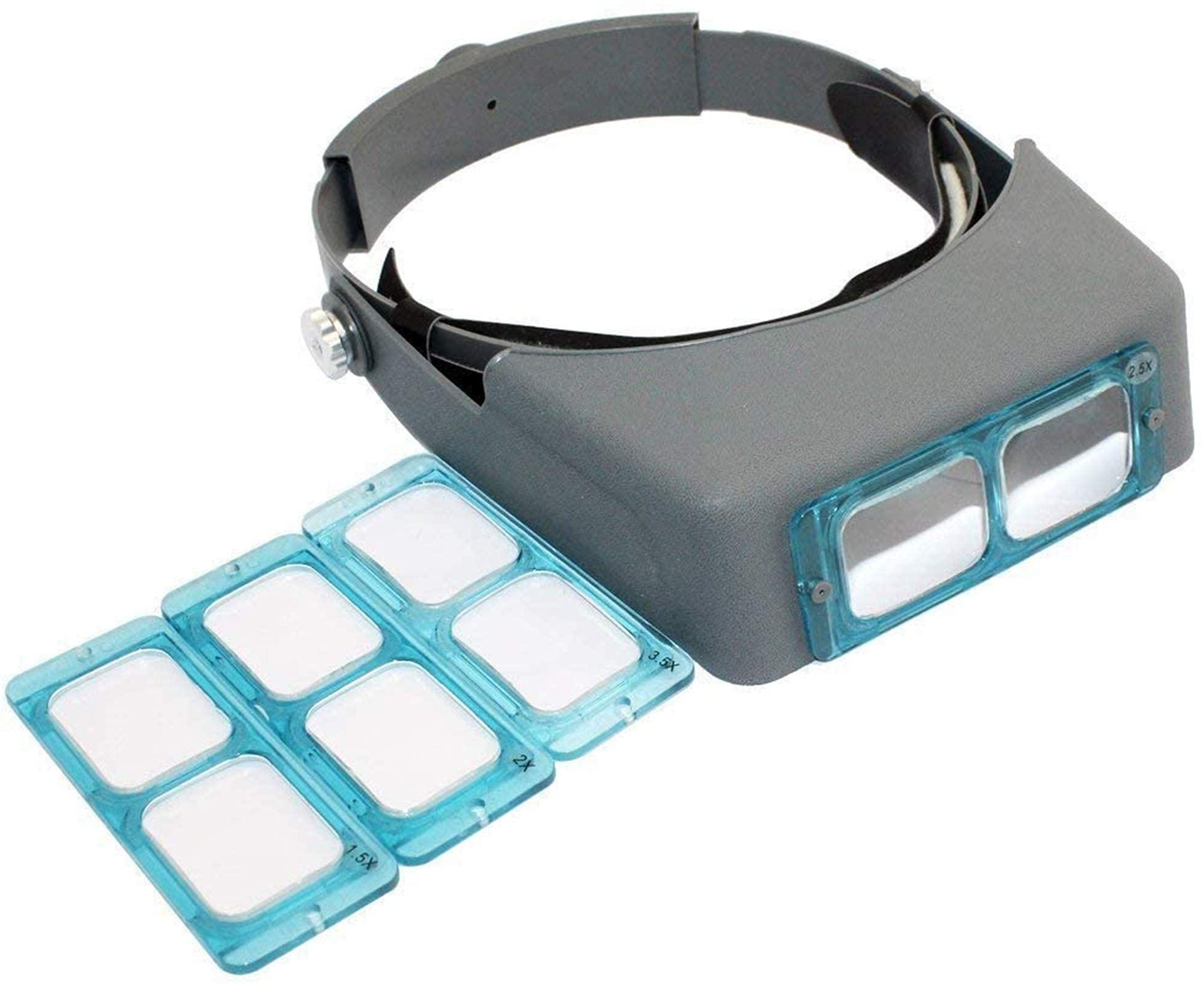 Lupa De Diadema, Lupa Digital De Mano, Lupa De Diadema con Lámpara Led para Joyeros Y Relojeros, 1.5X 2X 2.5X 3.5X, Lupa De Lectura Montada En La Cabeza, Visor De Joyería,