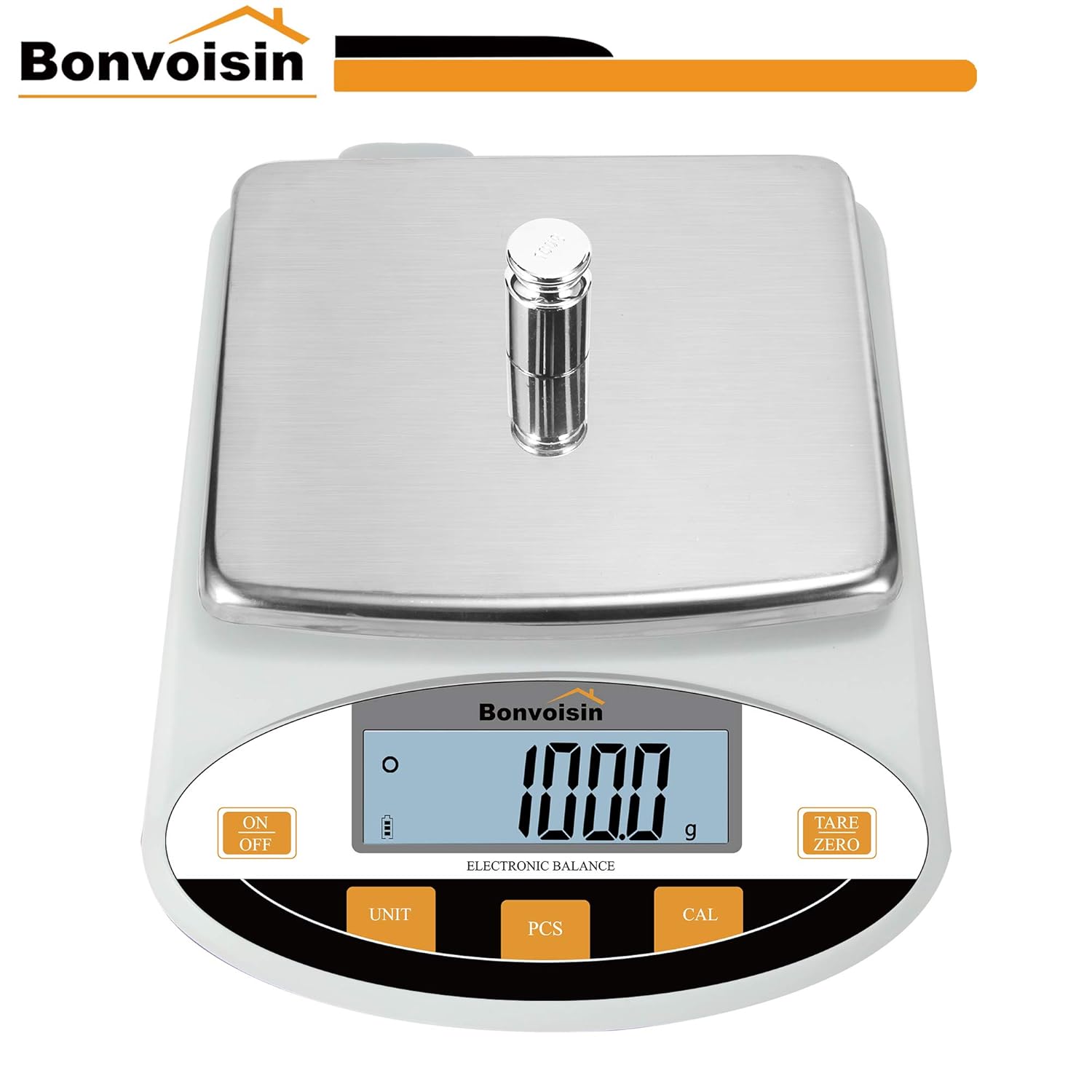 Bonvoisin Analytical Electronic Balance Lab Scale 0.1g Accuracy Laboratory Balance Large Weighing Range Digital Kitchen Balance Scale Jewelry Gold Scale Precision Balance (5kgx0.1g): Industrial & Scientific