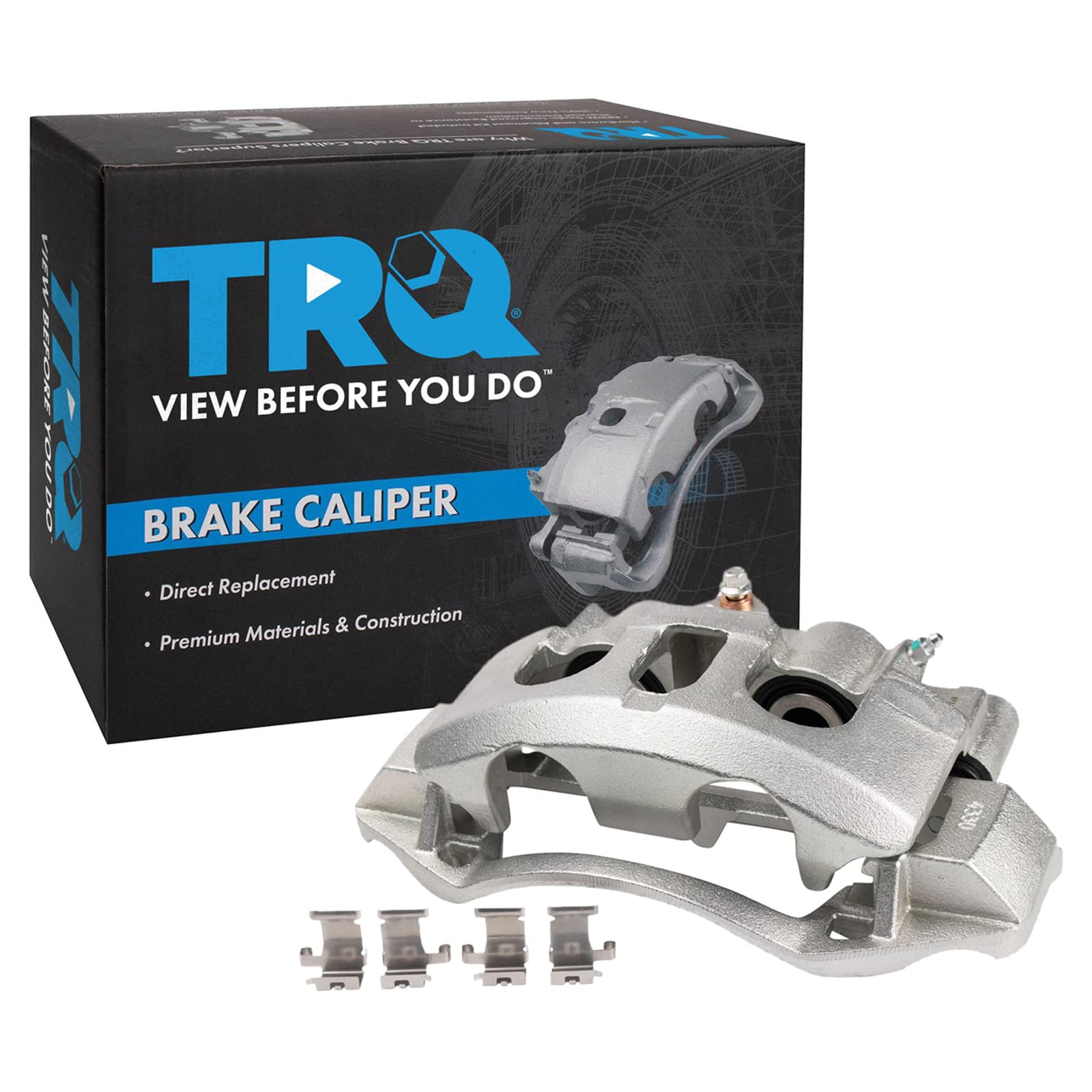 TRQ Rear Right Brake Caliper w/Bracket Passenger Side