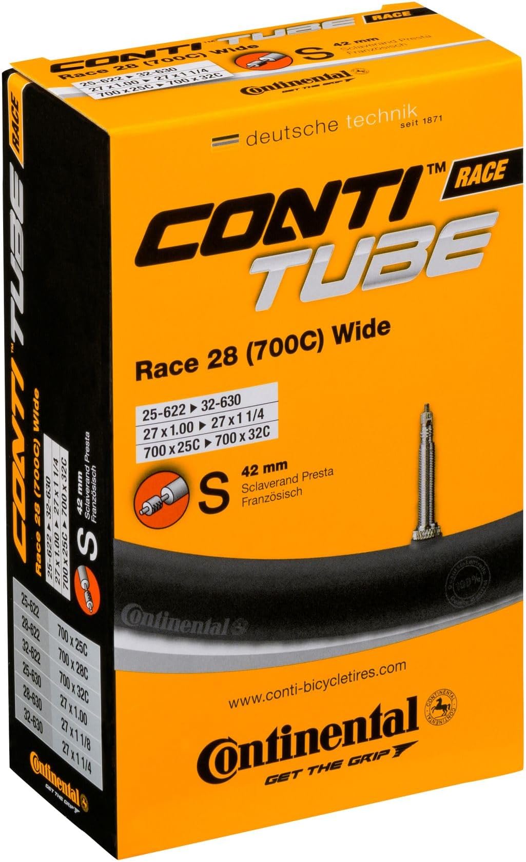 Continental 42mm Presta Valve Tube