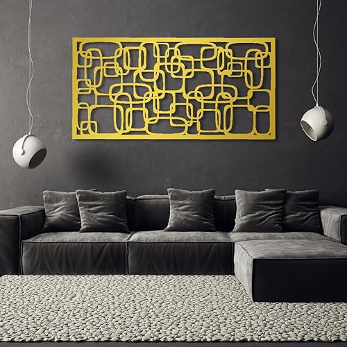 Miniatura 5 de Arte de pared de metal, arte de pared de metal geométrico, decoración de pared geométrica de metal, decoración de pared geométrica, decoración de