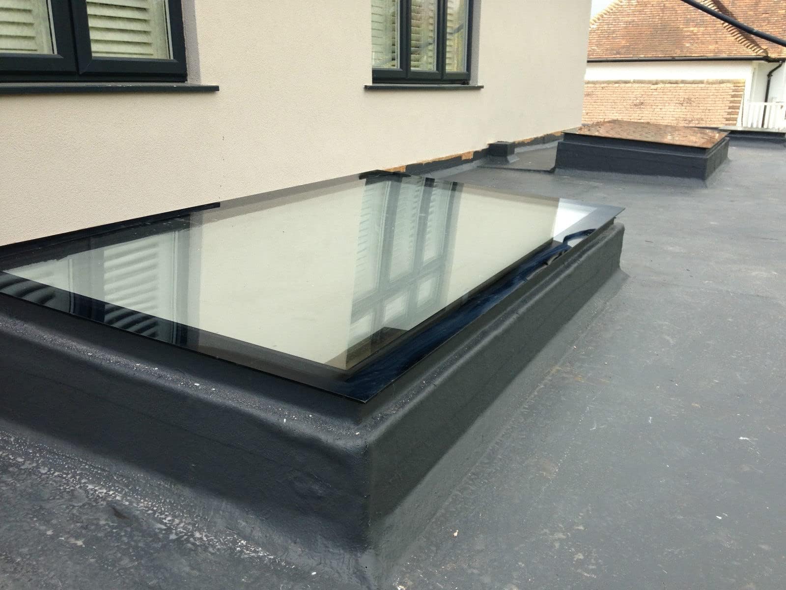 Prime Skylights Flat Rooflight Toughened Glass - 20 Year Warranty - Multiple Sizes (800mm x 1800mm)