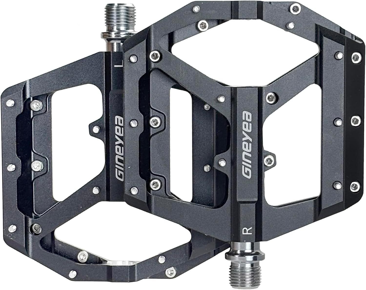 Mountain Bike Pedals, Aluminum Alloy Flat Platform, 9/16" Sealed Bearing, Lightweight Bike Pedals for MTB BMX Road Bicycle