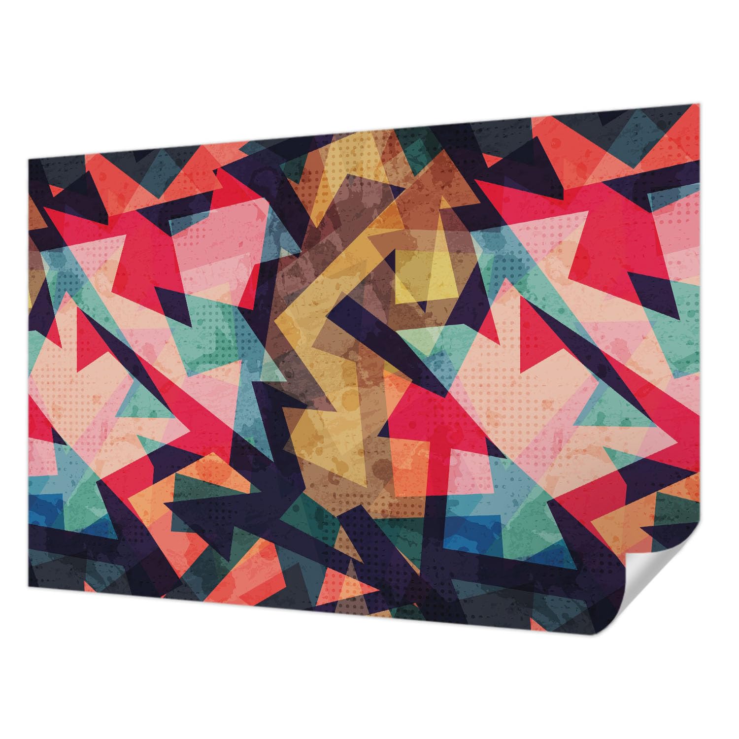Décor mural adhésif résistant aux taches 152x104 cm moderne et lavable