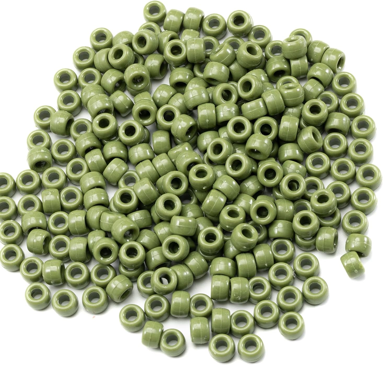 Gxueshan 1000 Pcs Acrylic Pony Beads 6x9mm Bulk for Bracelet Necklace Jewelry Making Earring Hair Braiding Kandi Beads - Image 2