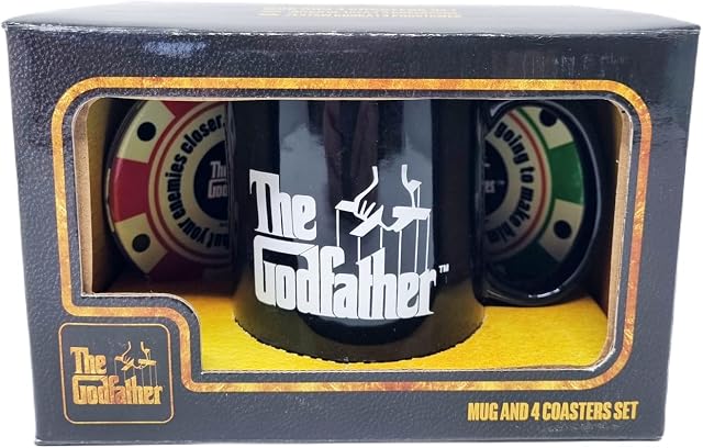 Official Mugs and Coaster Gift Sets (The Godfather Mug Set)