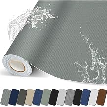 Canvas Repair Patch, 17X79 Inch Strong Sticky Fabric Repair Tape, Self-Adhesive Fabric Patch for Sofas, Tote Bags, Clothing, Car Seats, Furniture Medium Grey, 17X79 Inch