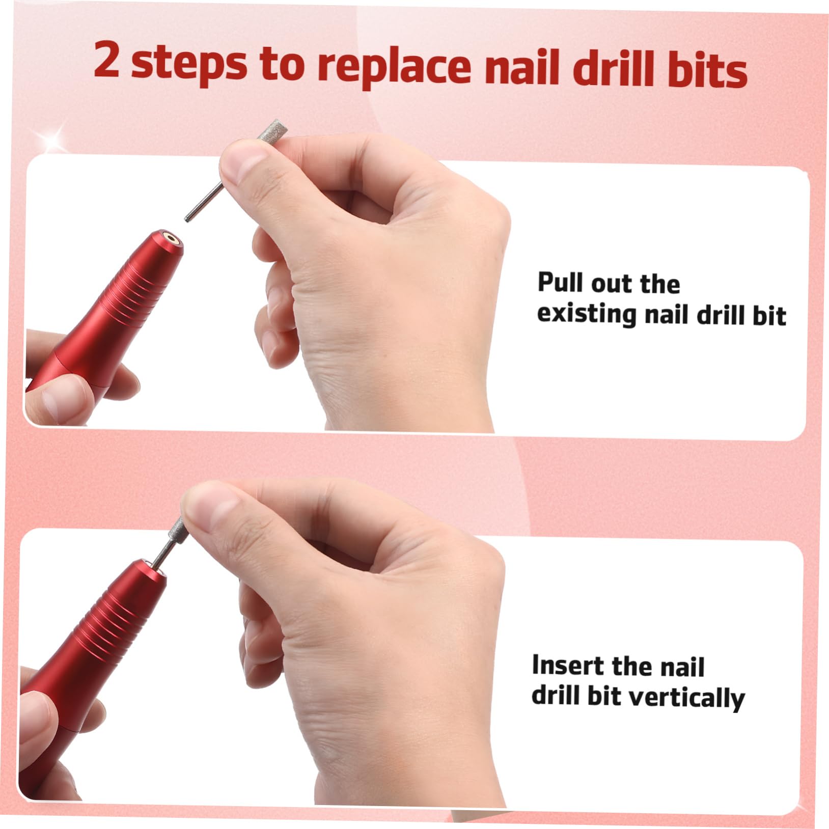 1set Trapano Elettrico Per Unghie Kit Manicure Portatile Con Batteria Integrata Levigatore Manicure Per Donne Strumenti Professionali Per Salone e Uso Domestico