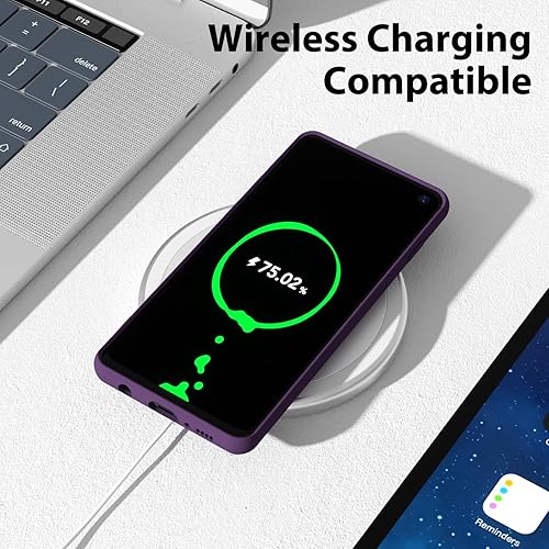 Miniatura 7 de oakxco Funda de silicona líquida diseñada para Samsung Galaxy S10e, bonita funda delgada y delgada de goma suave de poliuretano termoplástico (TPU)