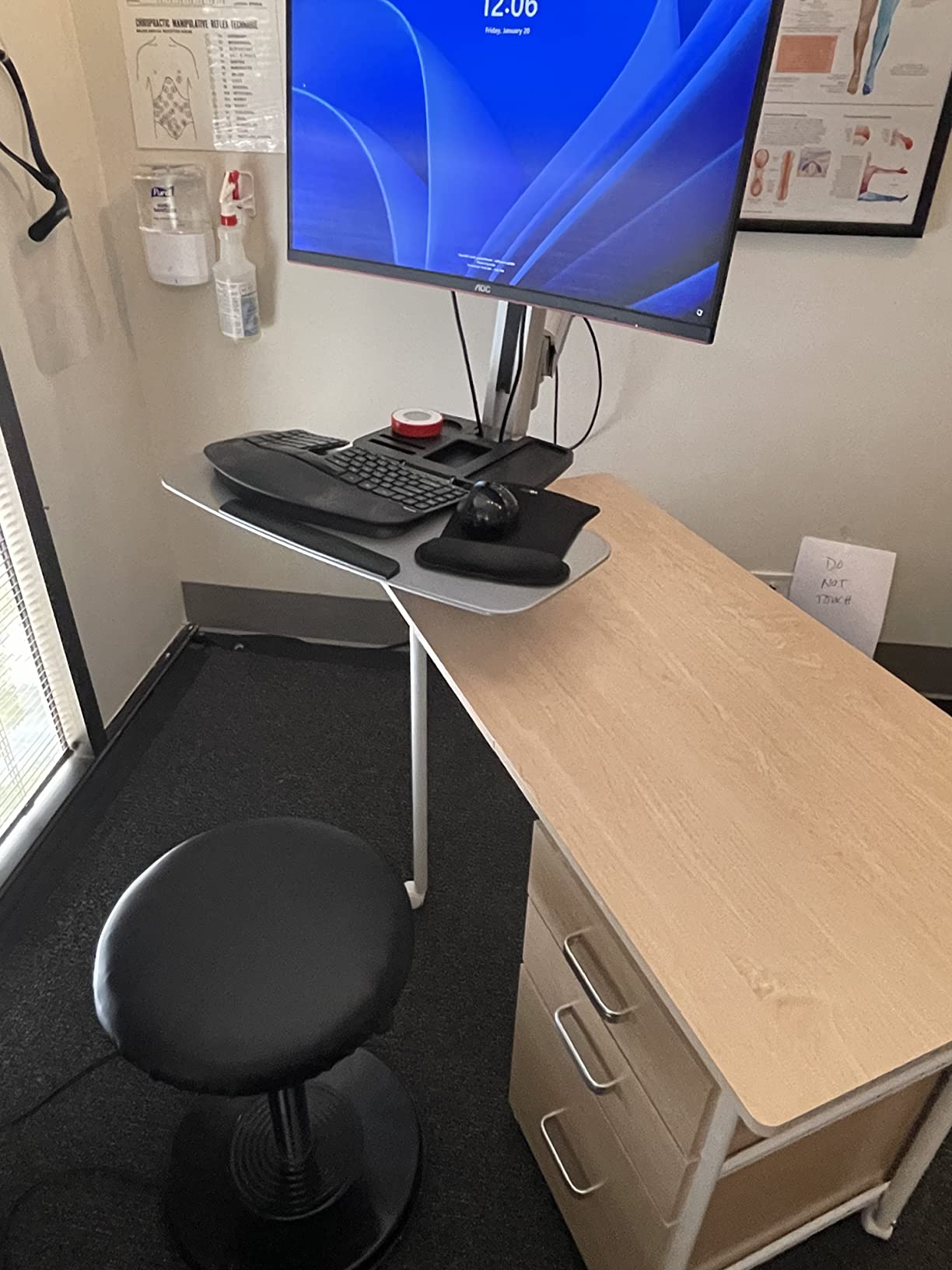 25/mo Finance Tangkula Folding Computer Desk with 3 Storage Drawers