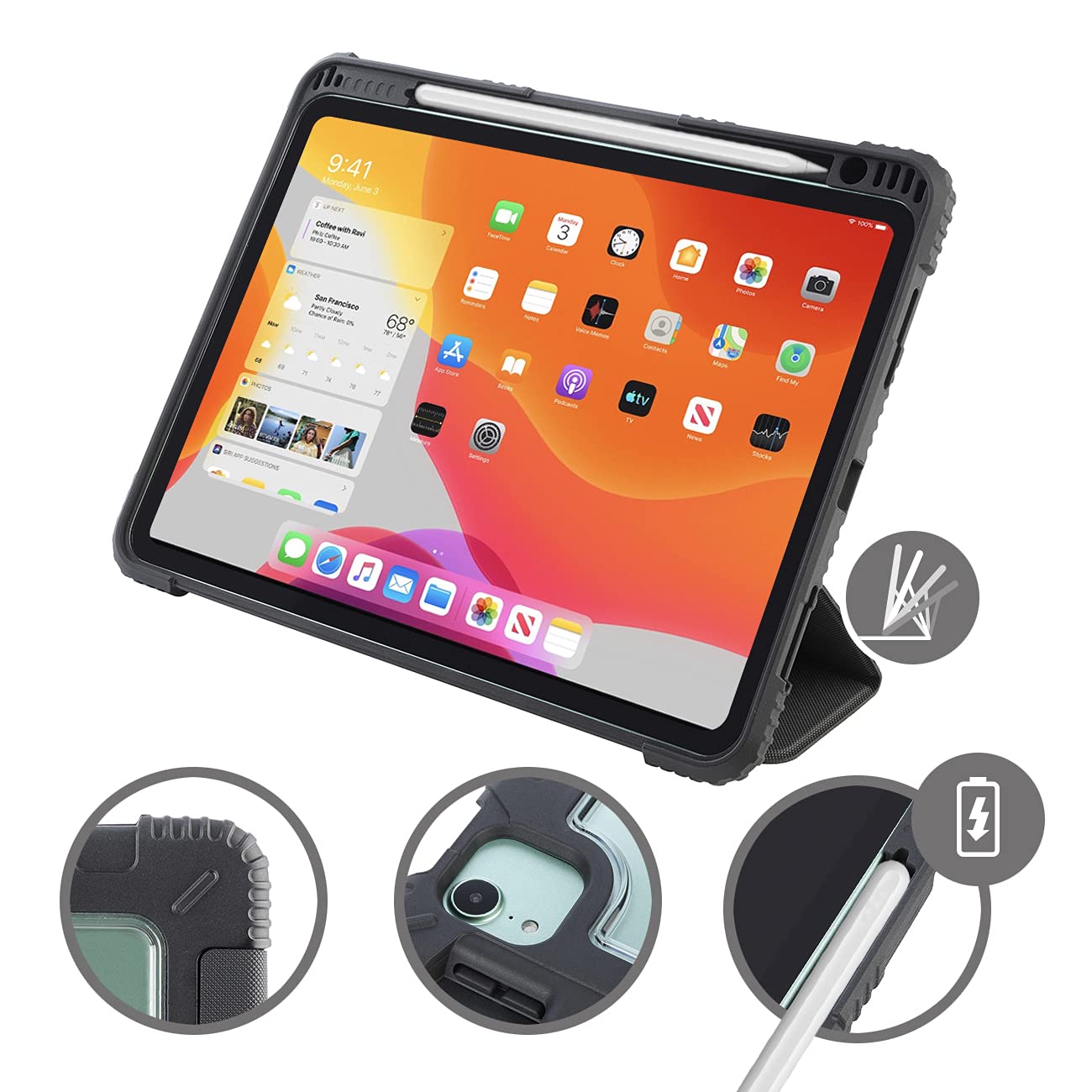 Tucano Educo Ultrasonic Case with Cover for iPad Air 10.9, iPad