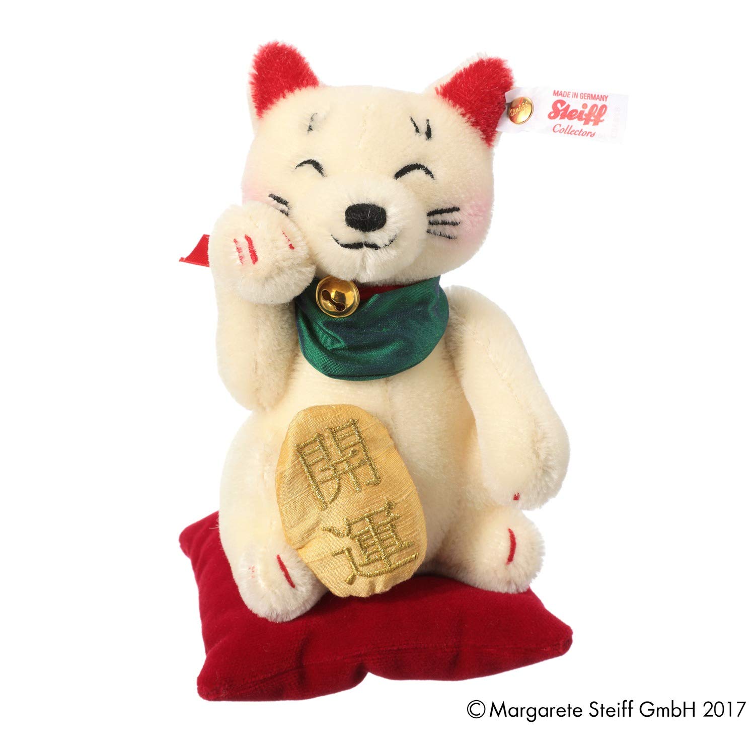 白タグ 招き猫 開運 招福 15tcm Steiff シュタイフ 証明書付 Amazon.co.jp: シュタイフ(steiff)2017年日本限定 招き猫 テディベア