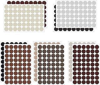 OMIGA 540 Pezzi Foro Vite Adesivi Tappo PVC Autoadesivi Coprifori per Viti 10 Colori Tappi Copriforo Adesivi Autoadesivi per Tavolo Armadio Riparazione di Mobili da Parete Diametro 20 mm