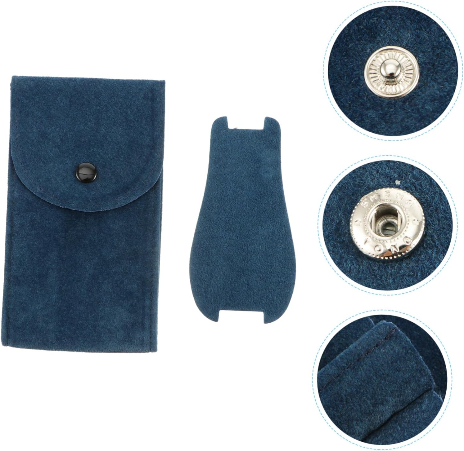 VILLCASE Watch Travel Pouch with internal pad and snap detail
