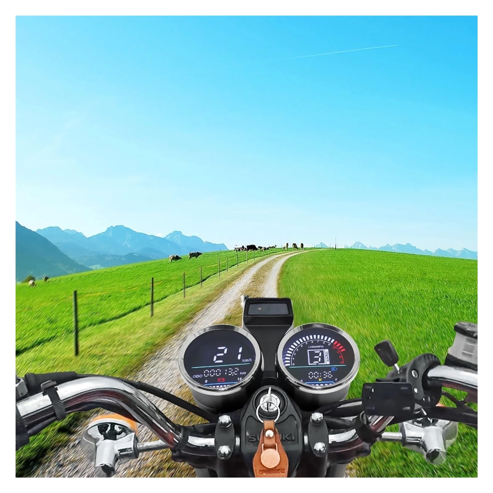 Speedo Pour GN 125 Ensemble de compteur numérique