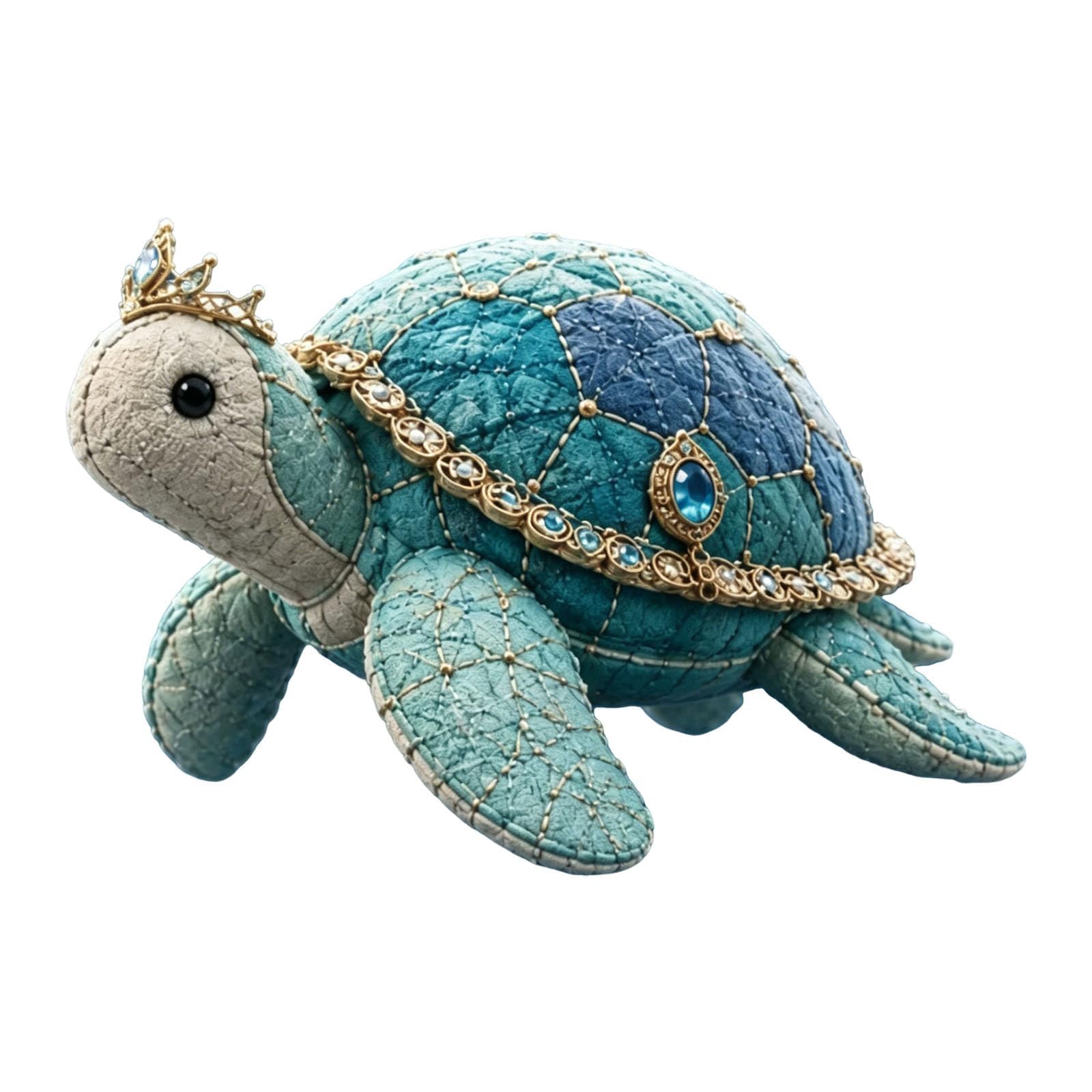 Mystic Ocean Guardians Felt Patchwork Kit, Pre-Cut Sea Creature Plushie Sewing Set, Beginner Craft for Adults & Teens, Relaxing Handmade Decor & Holiday Gift (E)