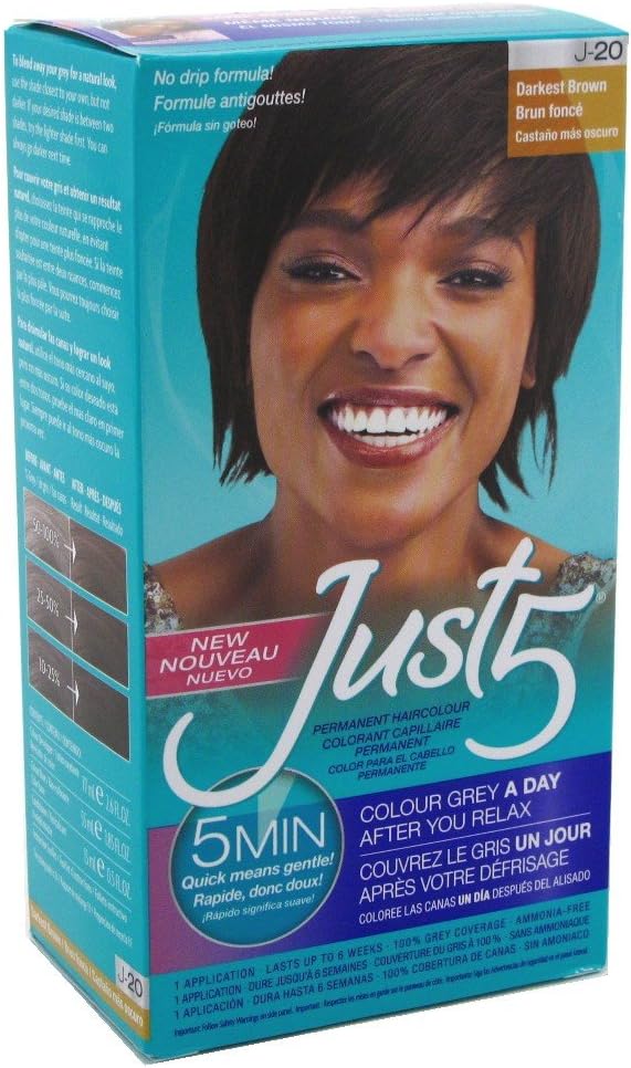 Just 5 Color Darkest Brown (3 Pack)