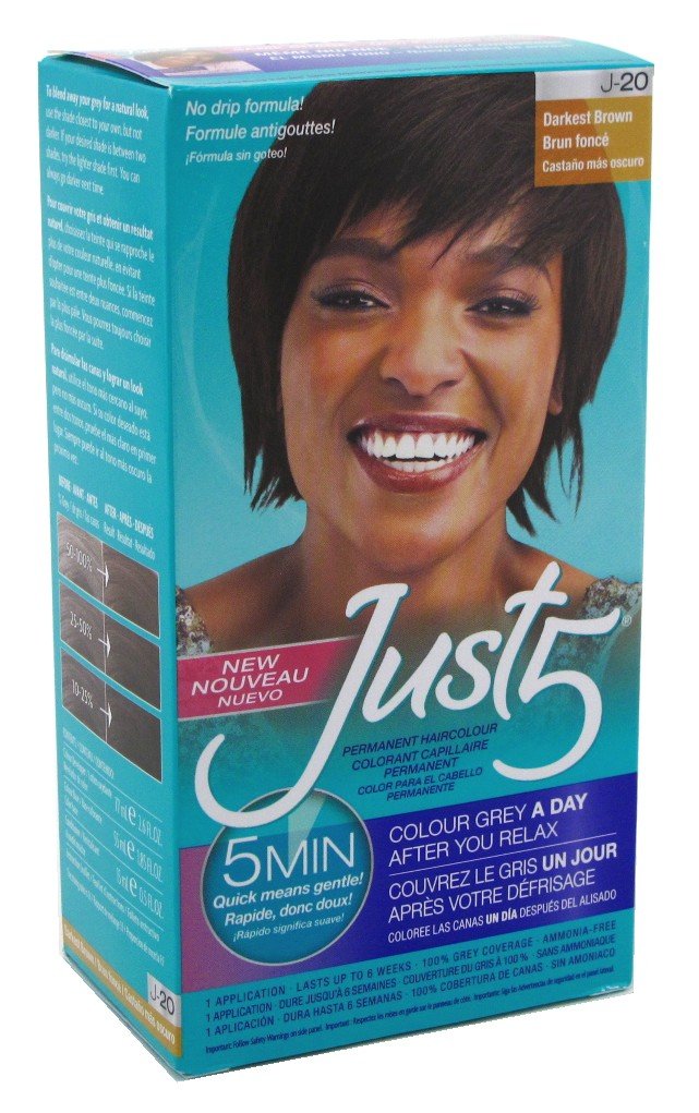Just 5 Color Darkest Brown (3 Pack)