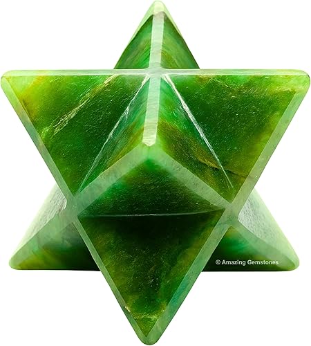 Miniatura 15 de Amazing Gemstone Larvikite Merkaba Crystal – Estrella de Merkaba metafísica de 1 pulgada para meditación – Cristal tetraedro energético y piedras