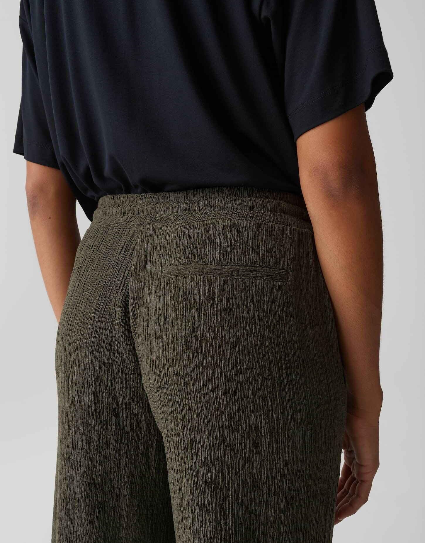 OPUS Damen City Pants | MILENI Sun Verkürzte City Pants in Crinkle Optik