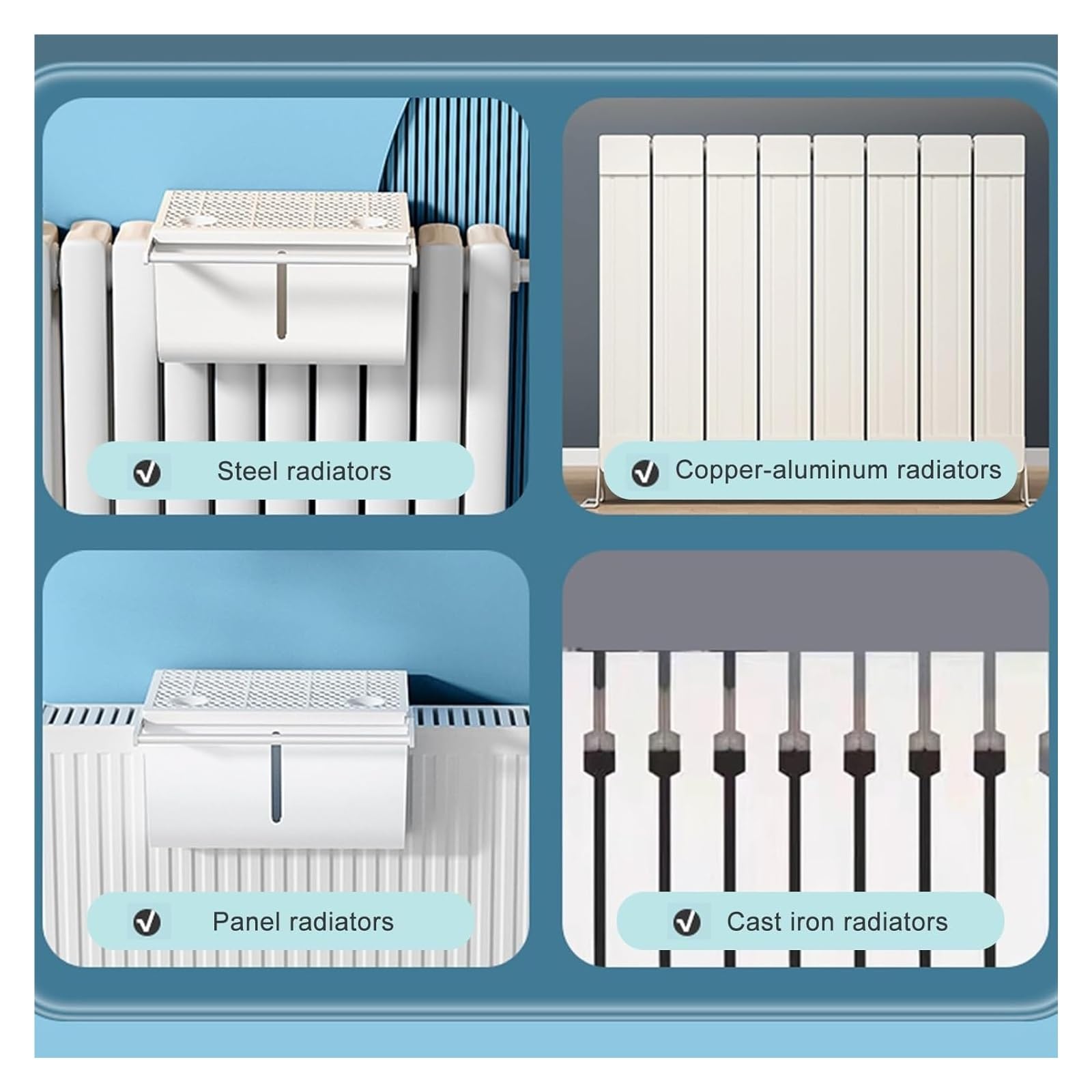 Umidificatore Termosifoni, Umidificatore for radiatore sospeso - Umidificatori con livello dell'acqua visibile senza elettricità richiesta portasciugamani