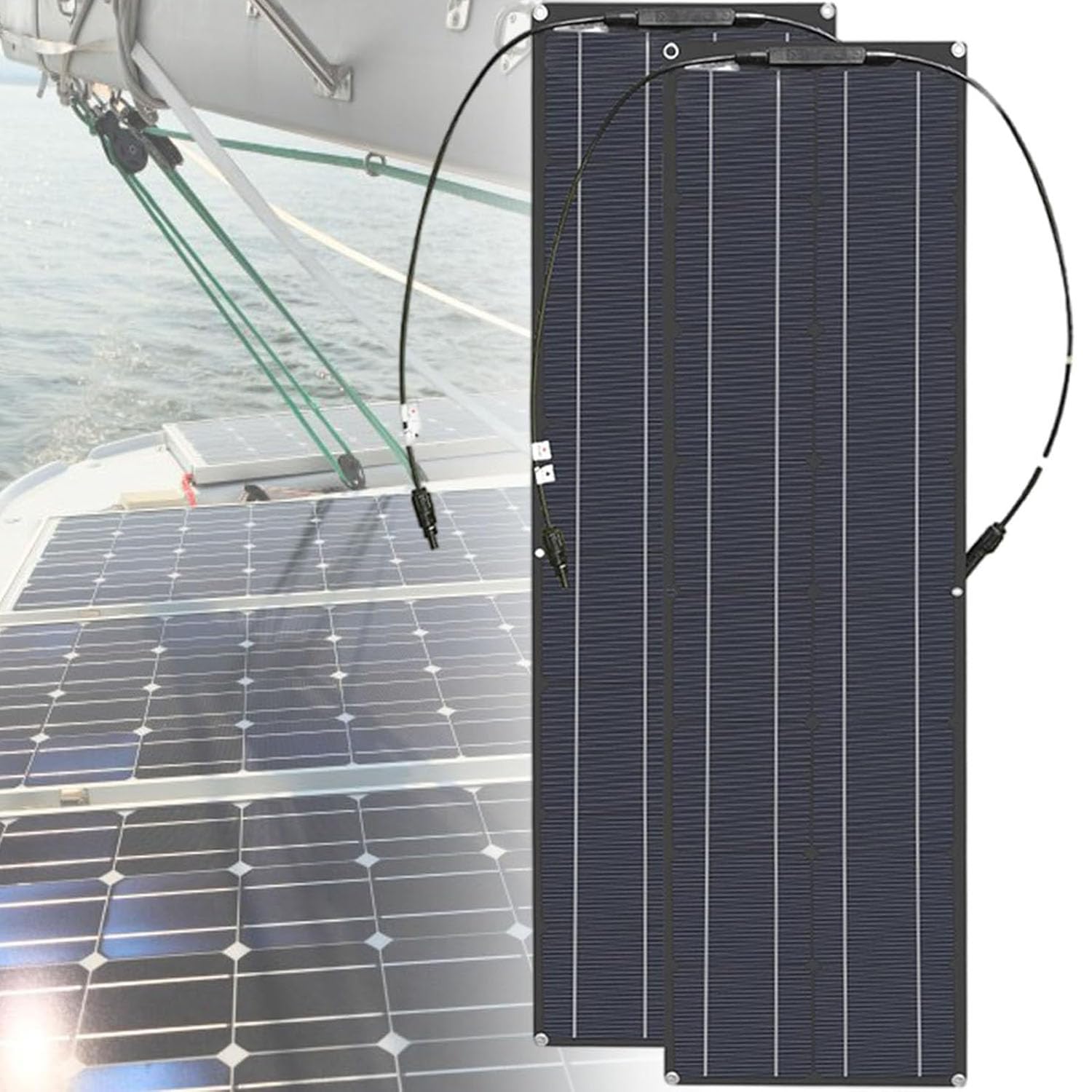Kit Pannello Solare Flessibile, Pannello Solare Ultrasottile Da 400 Watt, Pannelli Solari Monocristallini Flessibili, Con Regolatore Di Carica Da 40 A