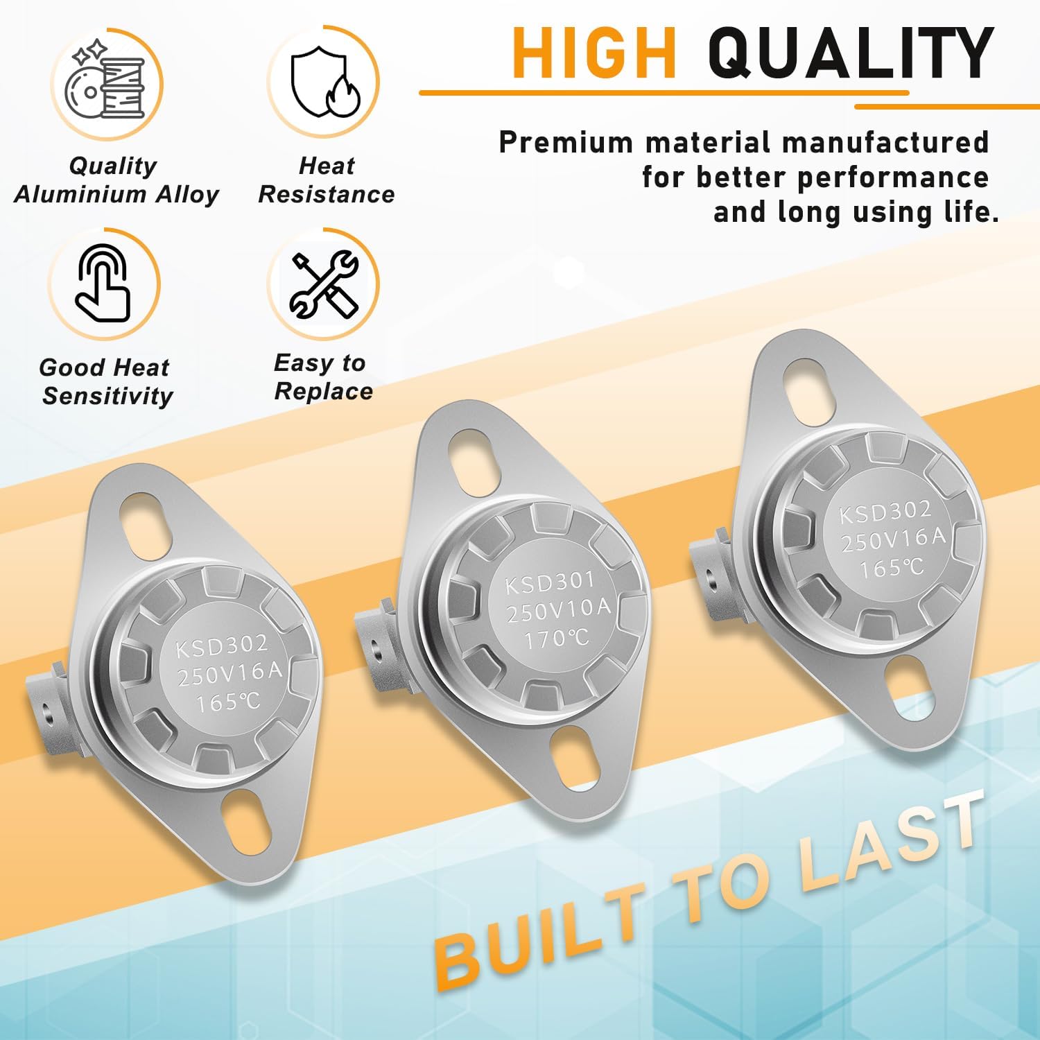 Replacement for HAXTLK1930 Temperature Limiters Heater Ceramic Temperature Limiters Kit for Hayward H-Series 150-400 Model Heaters and for H-Series ED1 and for ED2 Pool & Spa Heater