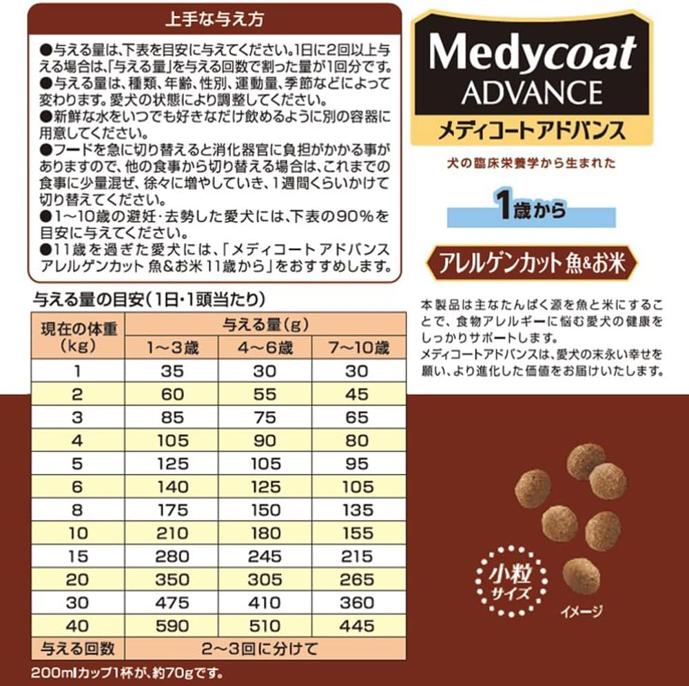 メディコートアドバンス アレルゲンカット 魚＆お米 1歳から