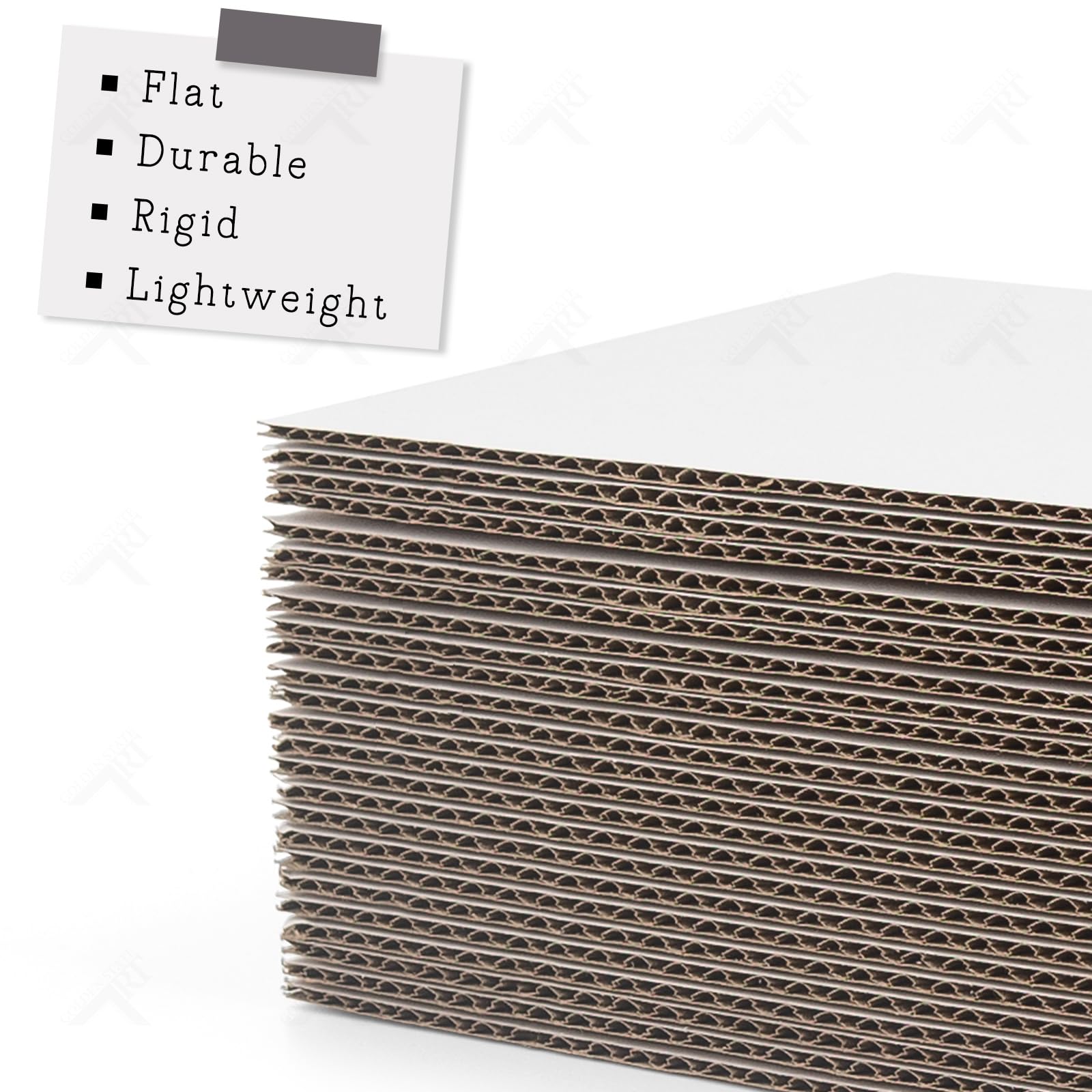 48" X 96" White Corrugated Cardboard Sheets 5 Sheets Per Bundle